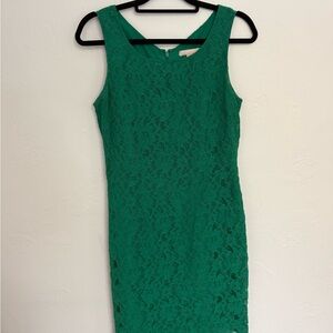 Banana Republic Vibrant Green Lace Dress